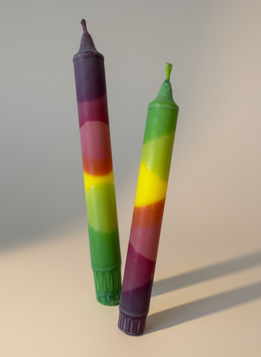 kahene küünlakomplekt "vikerkaar" kahene küünlakomplekt "vikerkaar"